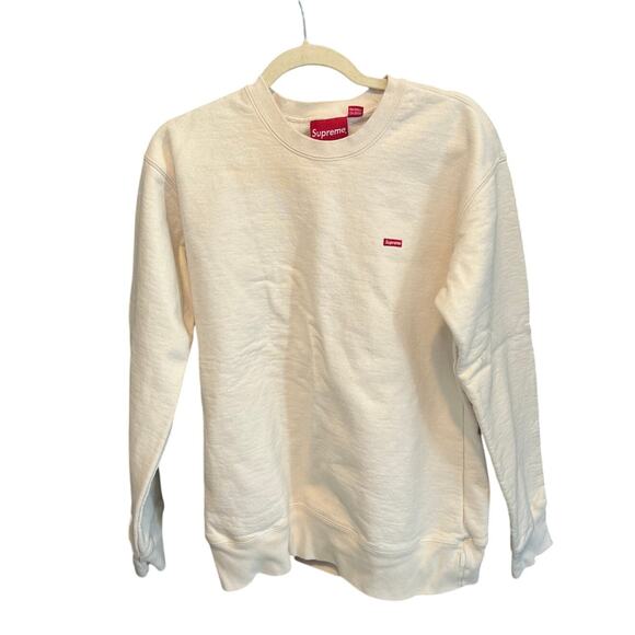 Supreme Small Box Crewneck Natural Size LG - Picture 1 of 11